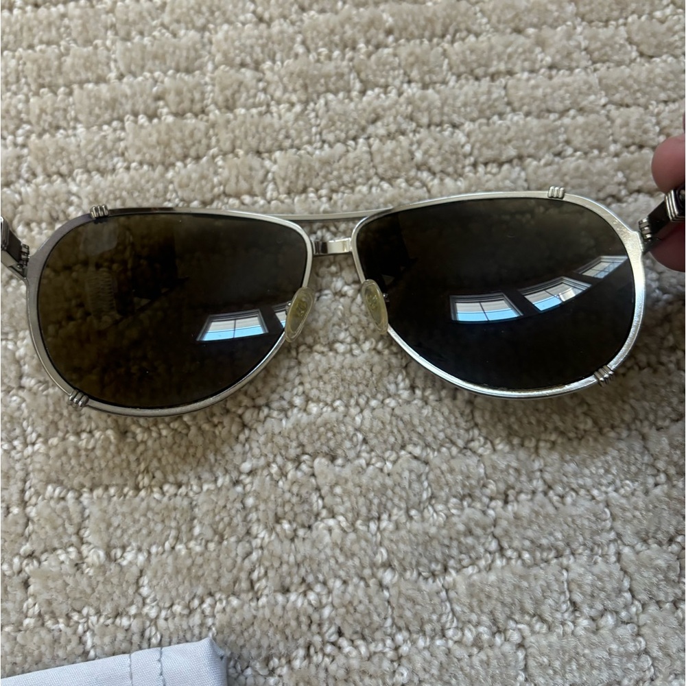 Christian Dior Chicago 2 Aviator Sunglasses Blue - Picture 5 of 7